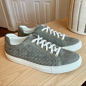 M. Gemi The Portare Woven Suede Leather Sneakers